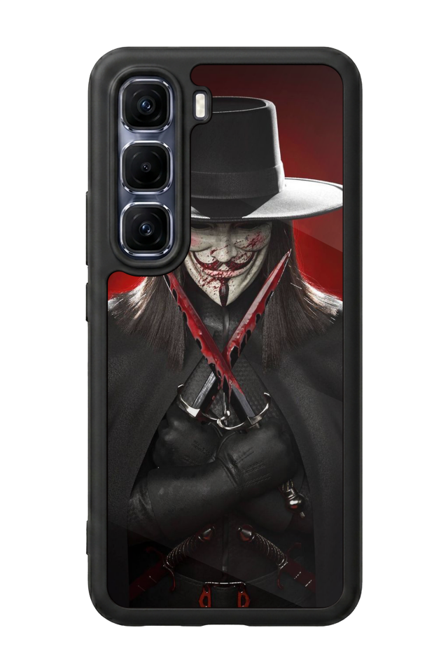 Infinix Hot 60 Pro Plus Uyumlu Vendetta Tasarımlı Glossy Premium Kılıf