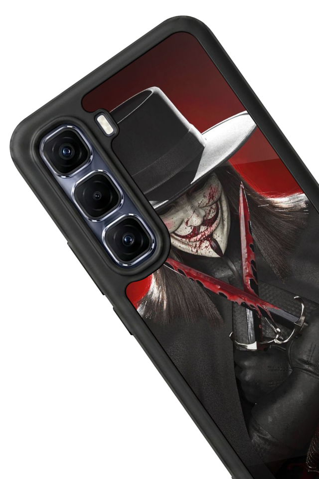 Infinix Hot 60 Pro Plus Uyumlu Vendetta Tasarımlı Glossy Premium Kılıf