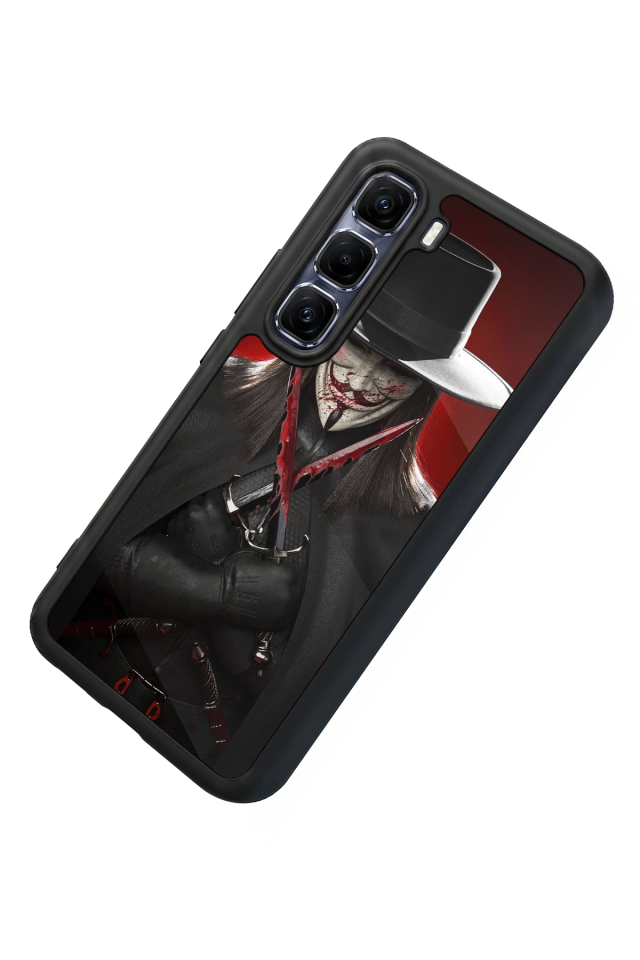 Infinix Hot 60 Pro Plus Uyumlu Vendetta Tasarımlı Glossy Premium Kılıf