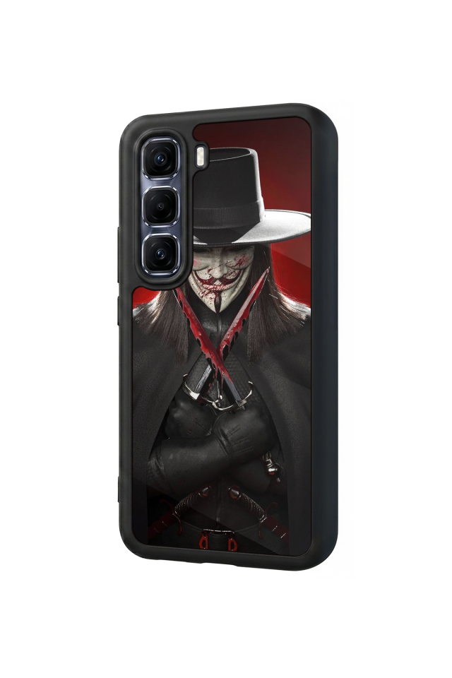 Infinix Hot 60 Pro Plus Uyumlu Vendetta Tasarımlı Glossy Premium Kılıf