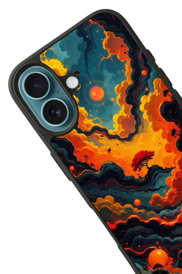 iPhone 16 Plus Uyumlu Abstract Tasarımlı Glossy Premium Kılıf