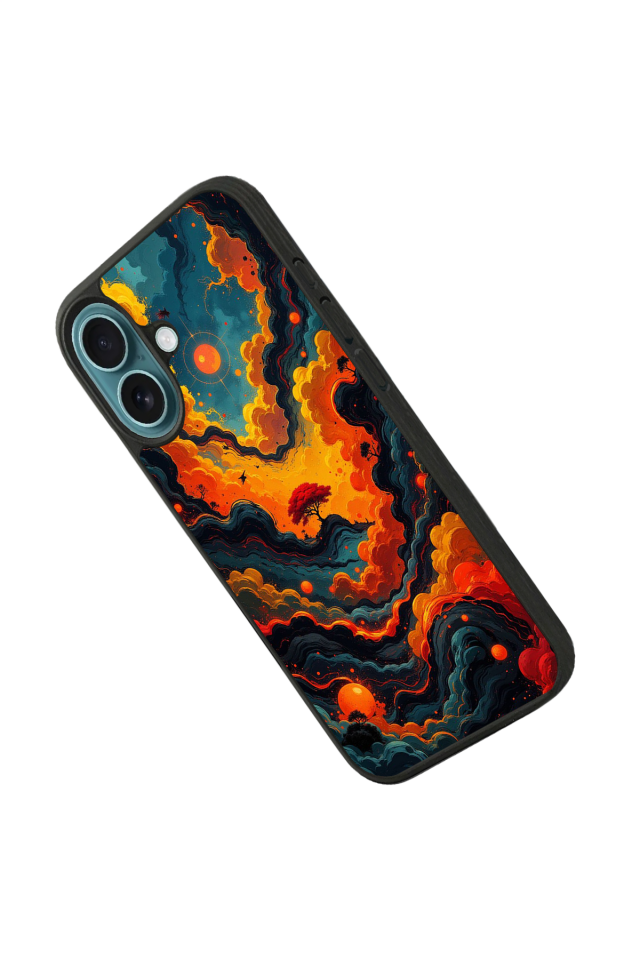 iPhone 16 Plus Uyumlu Abstract Tasarımlı Glossy Premium Kılıf