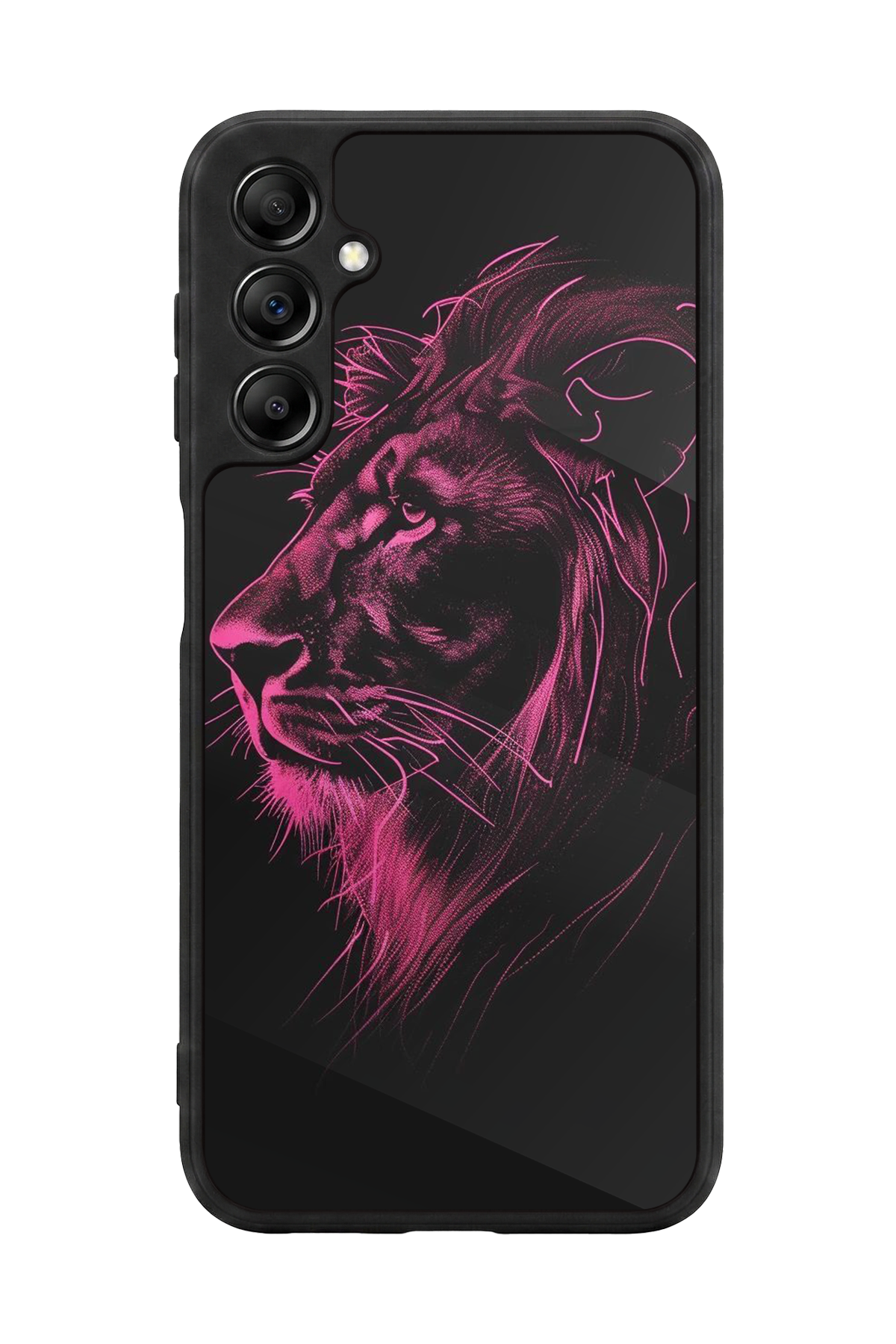 Samsung Galaxy A14 Uyumlu Aslan Tasarımlı Glossy Premium Kılıf