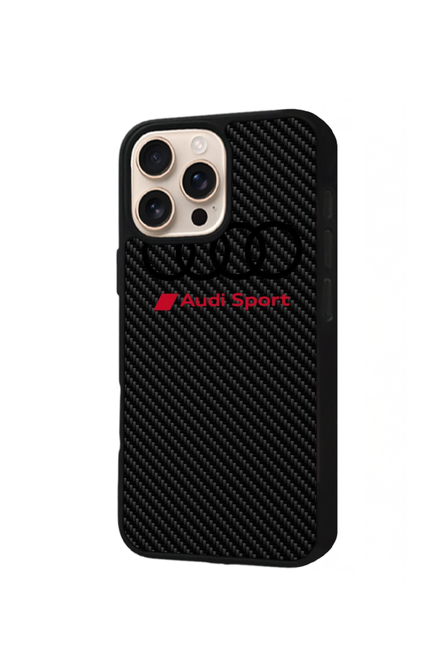 iPhone 14 Pro Uyumlu Audi Tasarımlı Glossy Premium Kılıf