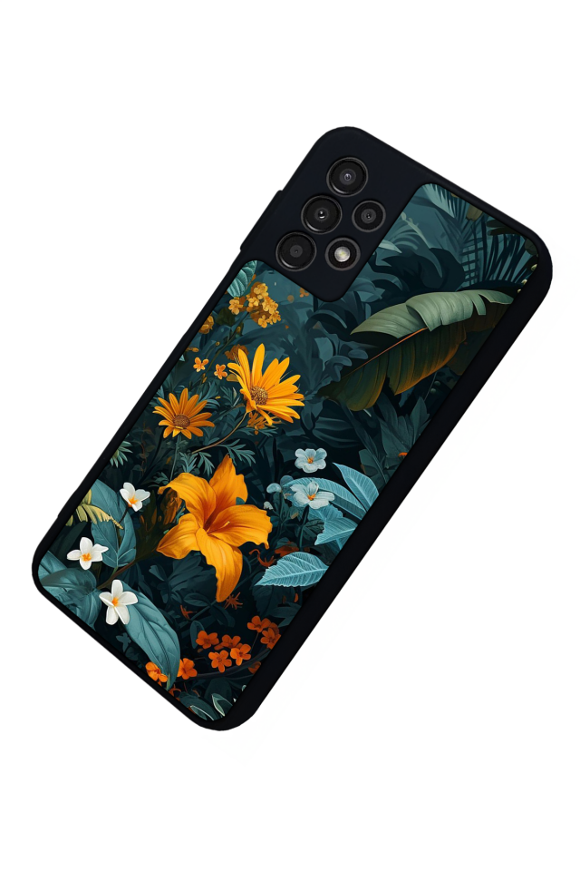 Samsung Galaxy A23 Uyumlu Botanik Tasarımlı Glossy Premium Kılıf