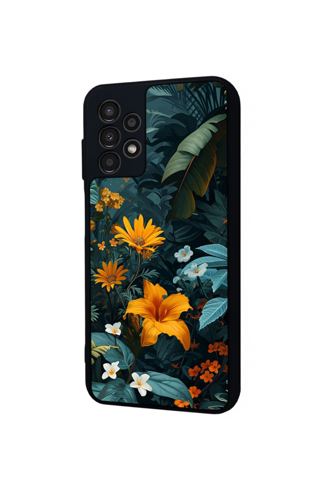 Samsung Galaxy A23 Uyumlu Botanik Tasarımlı Glossy Premium Kılıf