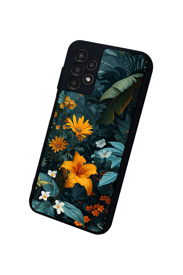 Samsung Galaxy A23 Uyumlu Botanik Tasarımlı Glossy Premium Kılıf