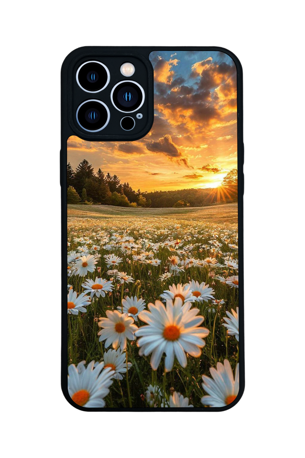 iPhone 12 Pro Max Uyumlu Cicek Tasarımlı Glossy Premium Kılıf