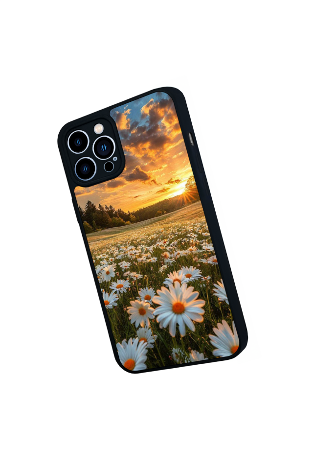 iPhone 12 Pro Max Uyumlu Cicek Tasarımlı Glossy Premium Kılıf