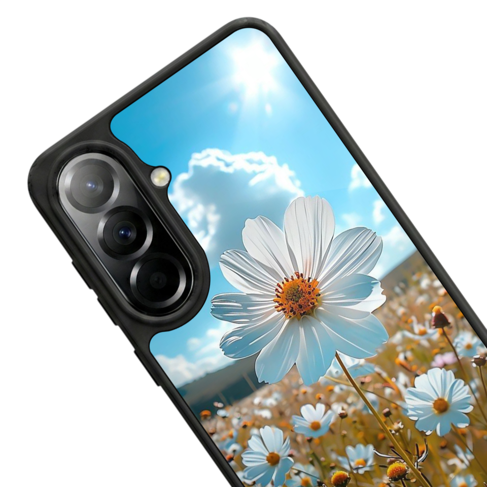 Samsung Galaxy A57 Uyumlu Cicek Tasarımlı Glossy Premium Kılıf