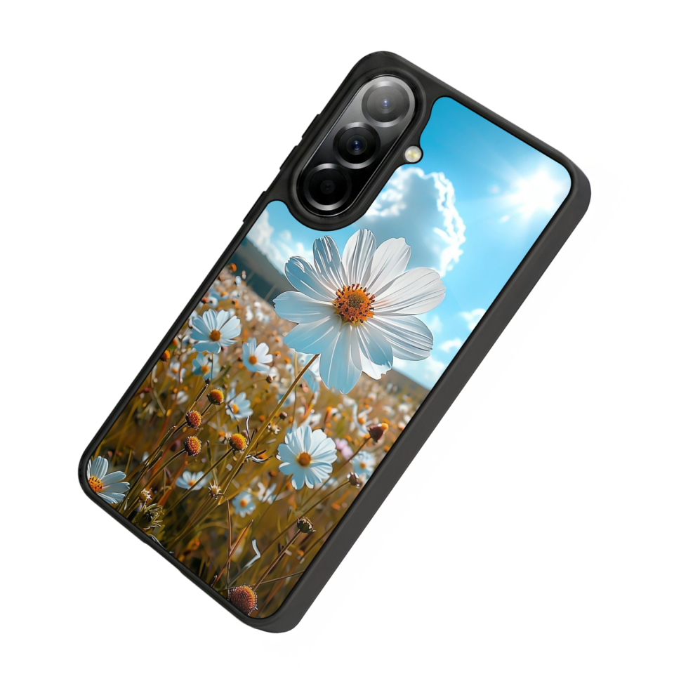 Samsung Galaxy A57 Uyumlu Cicek Tasarımlı Glossy Premium Kılıf