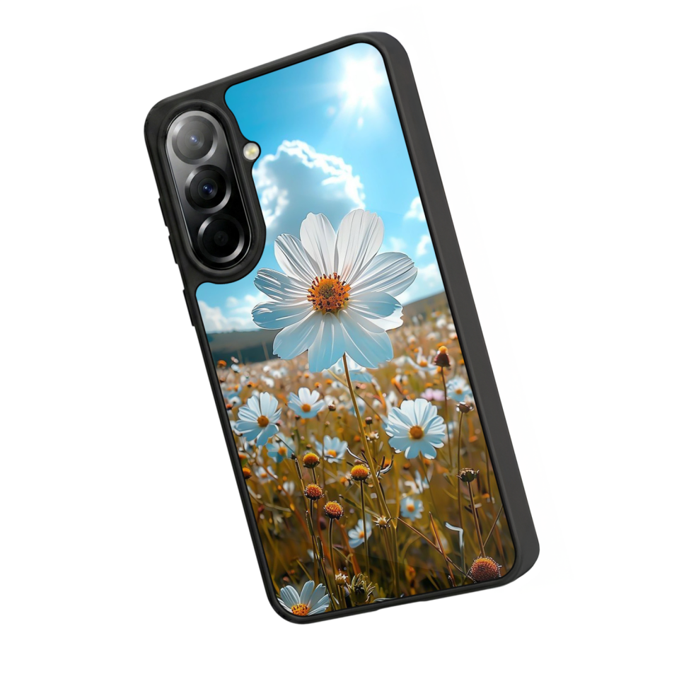 Samsung Galaxy A57 Uyumlu Cicek Tasarımlı Glossy Premium Kılıf