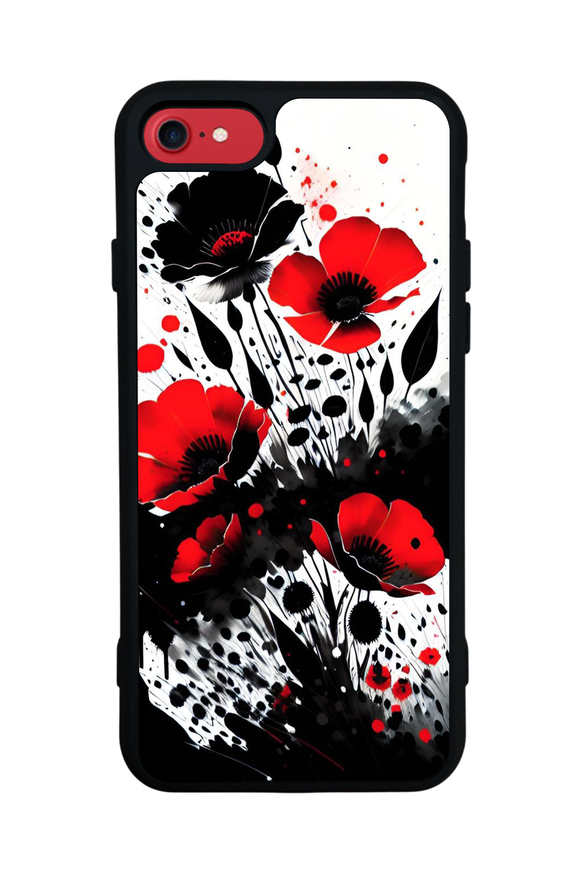 iPhone SE Uyumlu Floral Tasarımlı Glossy Premium Kılıf