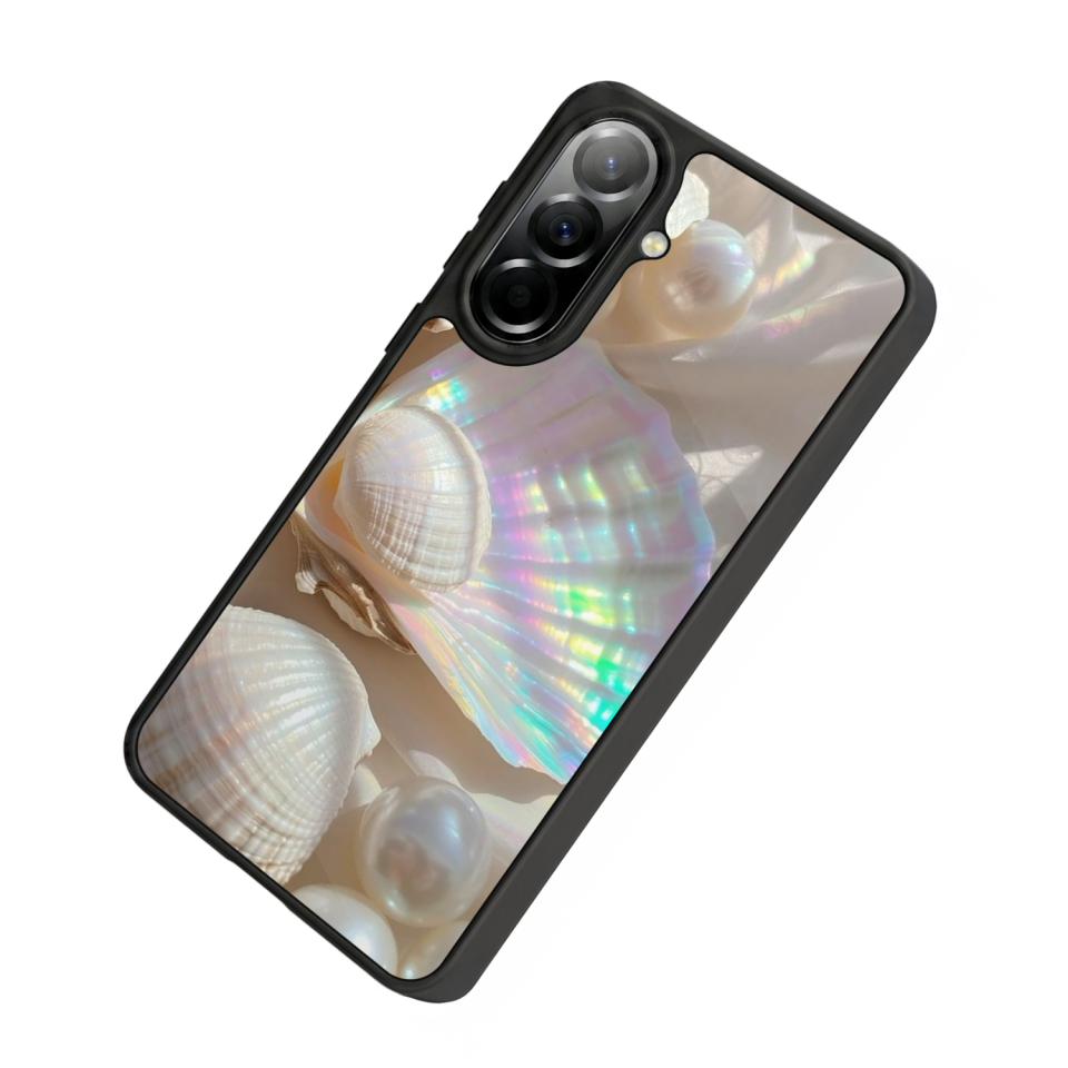 Samsung Galaxy A37 Uyumlu  İnci Tasarımlı Glossy Premium Kılıf