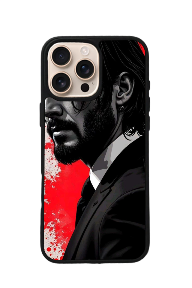 iPhone 15 Pro Max Uyumlu JohnWick Tasarımlı Glossy Premium Kılıf