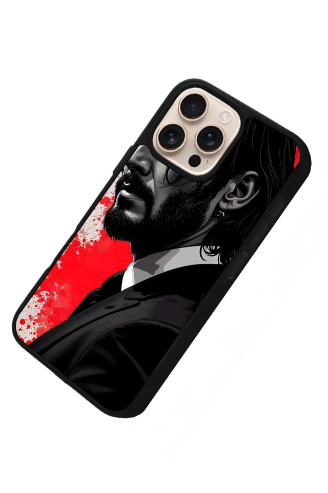 iPhone 15 Pro Max Uyumlu JohnWick Tasarımlı Glossy Premium Kılıf