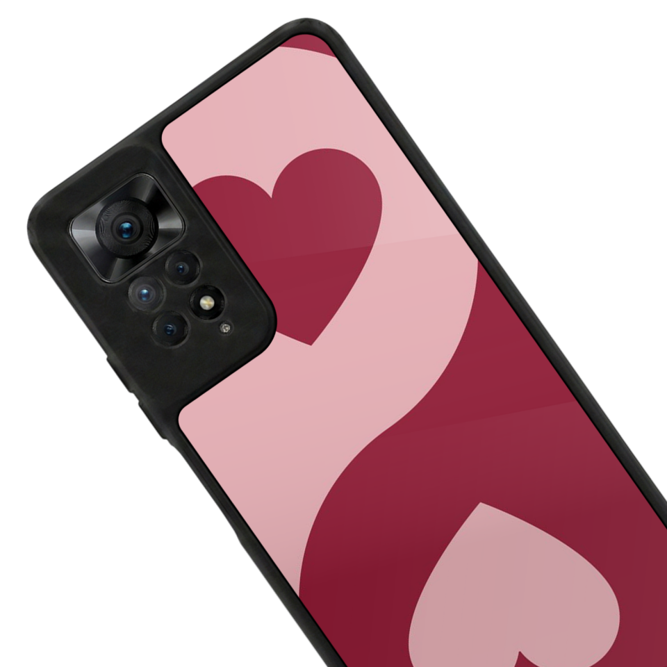 Xiaomi Redmi Note 12 Pro Uyumlu Kalp Love Tasarımlı Glossy Premium Kılıf