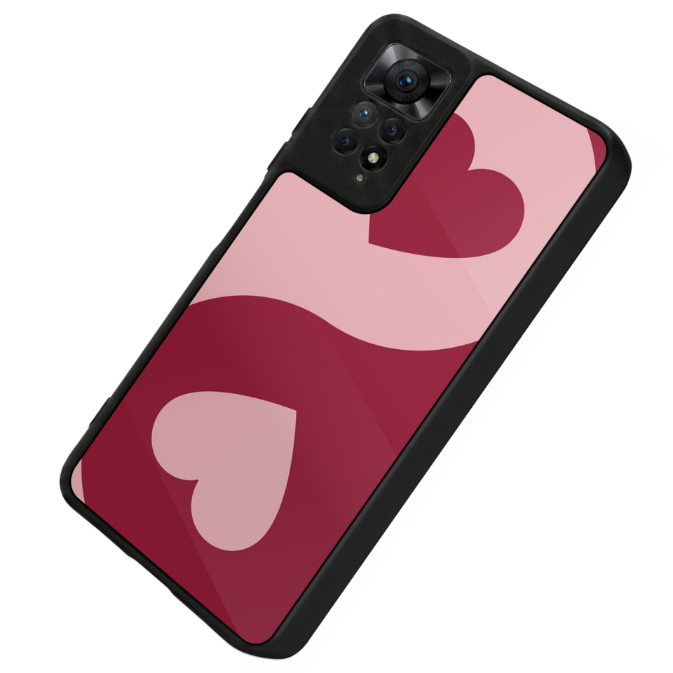 Xiaomi Redmi Note 12 Pro Uyumlu Kalp Love Tasarımlı Glossy Premium Kılıf