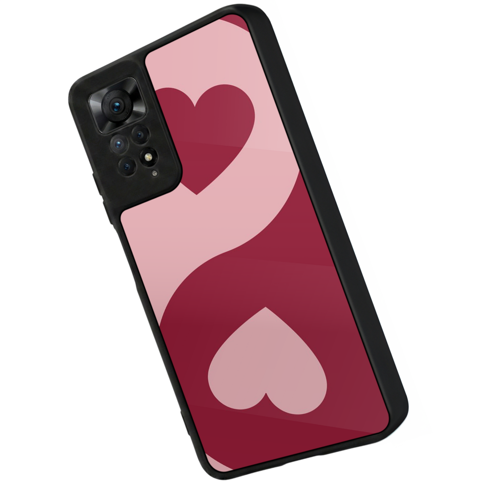 Xiaomi Redmi Note 12 Pro Uyumlu Kalp Love Tasarımlı Glossy Premium Kılıf