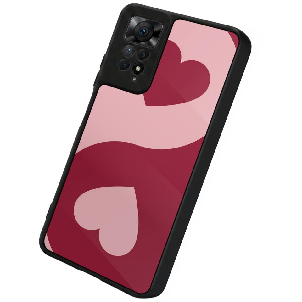 Xiaomi Redmi Note 12 Pro Uyumlu Kalp Love Tasarımlı Glossy Premium Kılıf