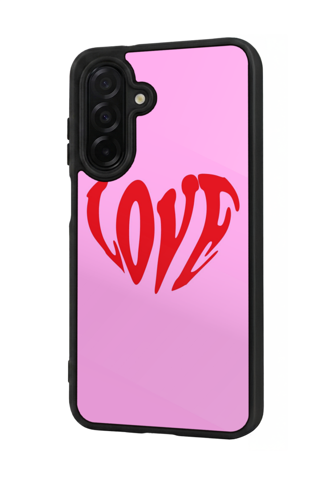 Samsung Galaxy A26 Uyumlu Kalp Love Tasarımlı Glossy Premium Kılıf