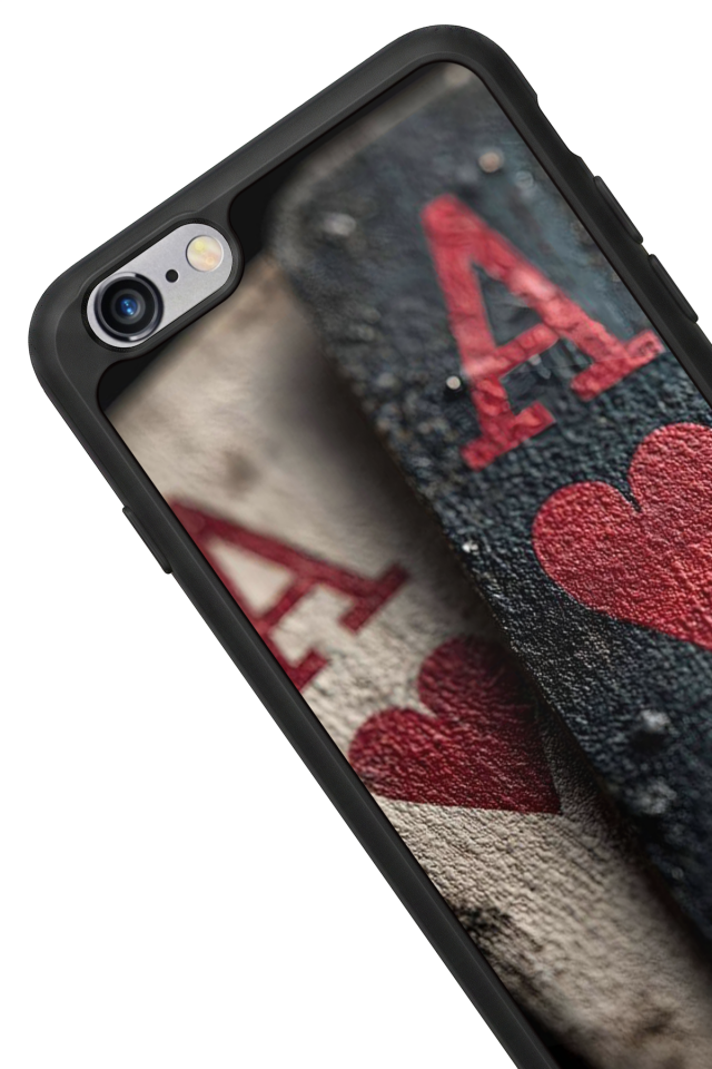 iPhone 6s Plus Uyumlu Kart Tasarımlı Glossy Premium Kılıf
