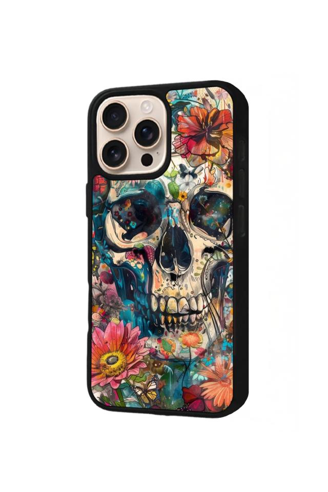 iPhone 15 Pro Max Uyumlu KuruKafa Tasarımlı Glossy Premium Kılıf