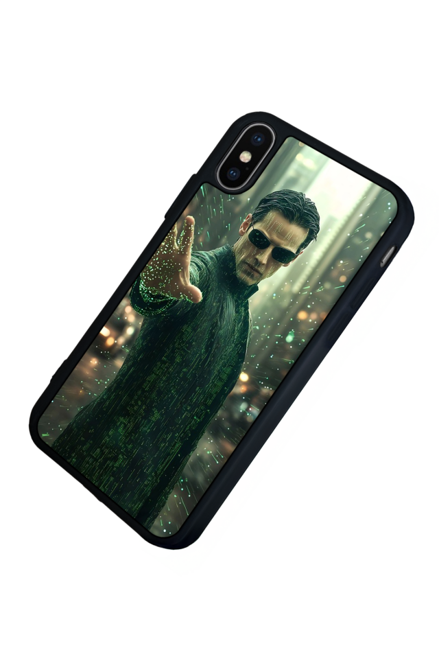 iPhone XS Max Uyumlu MatriiPhone XS Max Tasarımlı Glossy Premium Kılıf