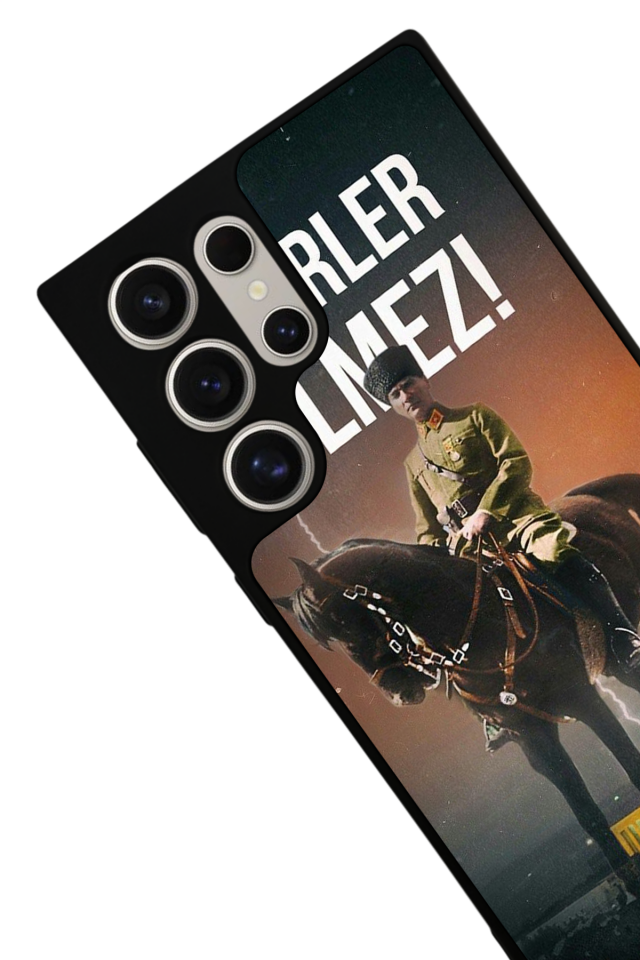 Samsung Galaxy S22 Ultra Uyumlu Mustafa Kemal Ataturk Tasarımlı Glossy Premium Kılıf