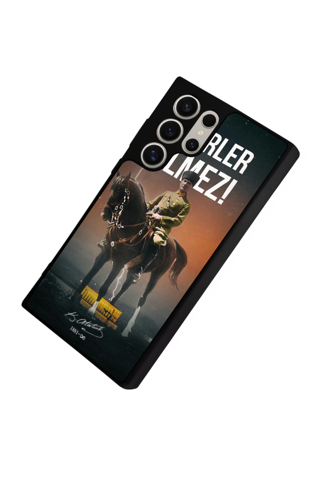 Samsung Galaxy S22 Ultra Uyumlu Mustafa Kemal Ataturk Tasarımlı Glossy Premium Kılıf
