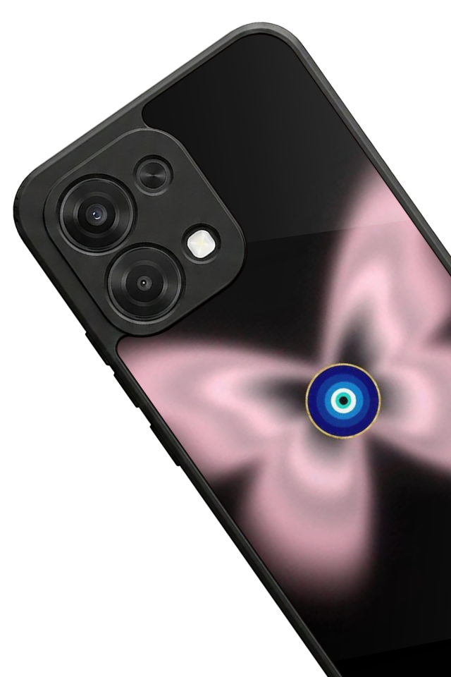 Oppo A6 Pro Uyumlu Nazar Tasarımlı Glossy Premium Kılıf
