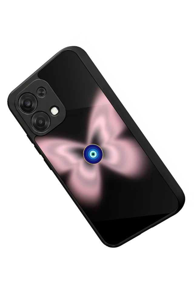 Oppo A6 Pro Uyumlu Nazar Tasarımlı Glossy Premium Kılıf