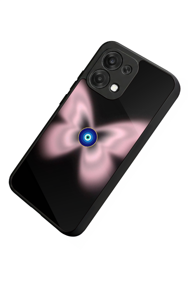 Oppo A6 Pro Uyumlu Nazar Tasarımlı Glossy Premium Kılıf