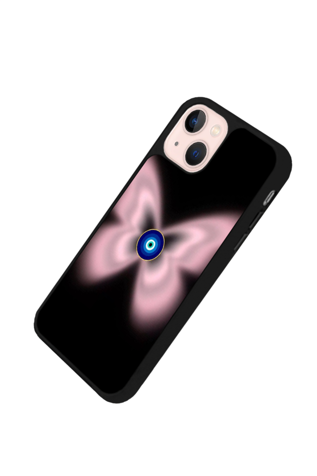 iPhone 13 Mini Uyumlu Nazar Tasarımlı Glossy Premium Kılıf