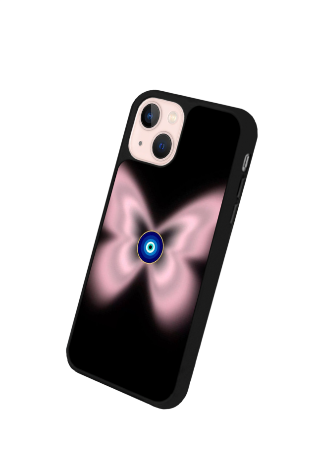 iPhone 13 Mini Uyumlu Nazar Tasarımlı Glossy Premium Kılıf