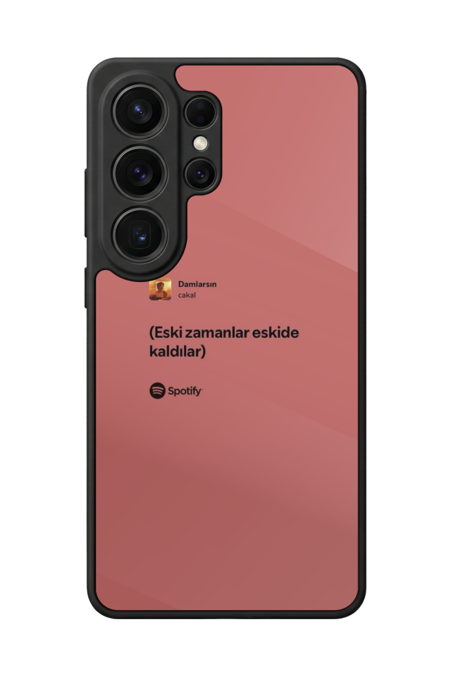 Samsung Galaxy S26 Ultra Uyumlu Sarki Sozleri Tasarımlı Glossy Premium Kılıf