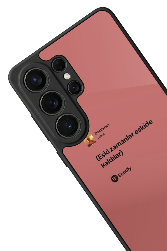 Samsung Galaxy S26 Ultra Uyumlu Sarki Sozleri Tasarımlı Glossy Premium Kılıf