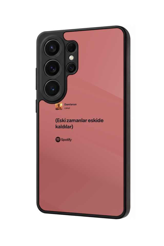 Samsung Galaxy S26 Ultra Uyumlu Sarki Sozleri Tasarımlı Glossy Premium Kılıf