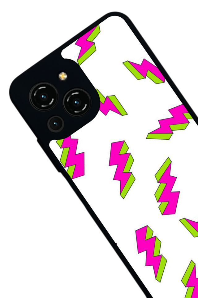 Reeder S23 Pro Max Uyumlu Simsek Tasarımlı Glossy Premium Kılıf