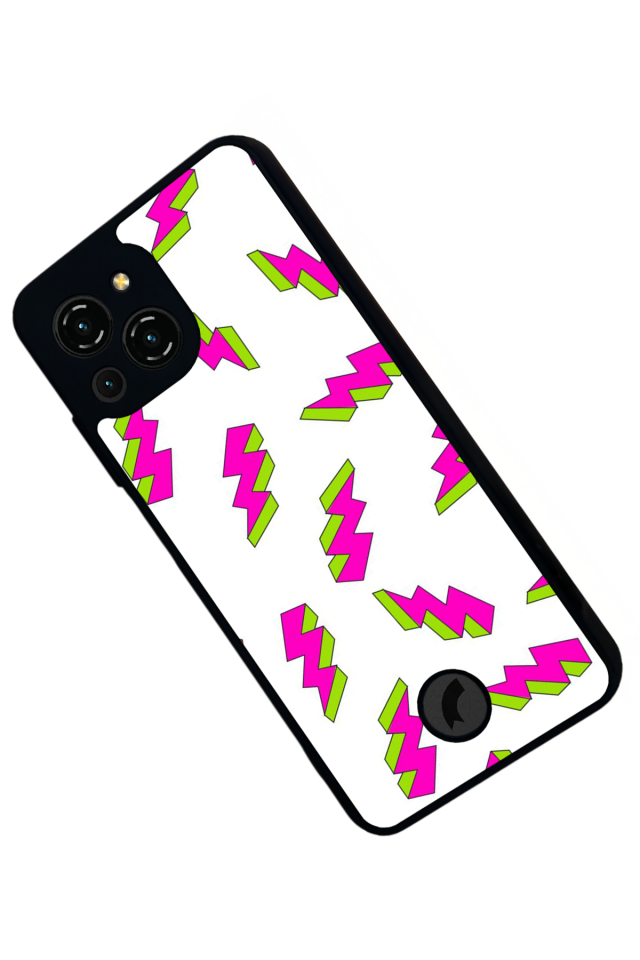 Reeder S23 Pro Max Uyumlu Simsek Tasarımlı Glossy Premium Kılıf