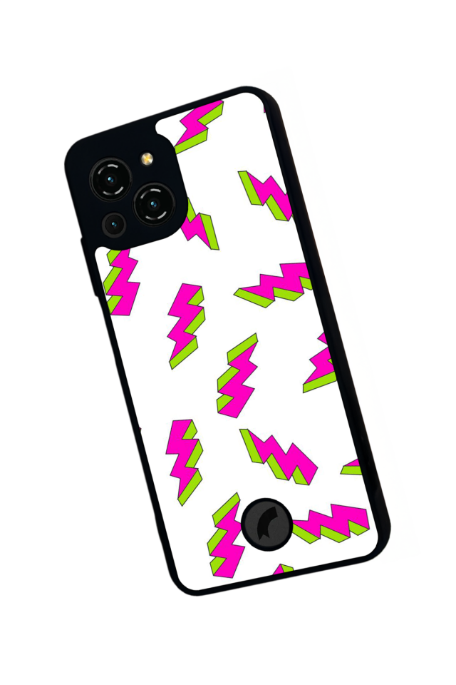 Reeder S23 Pro Max Uyumlu Simsek Tasarımlı Glossy Premium Kılıf