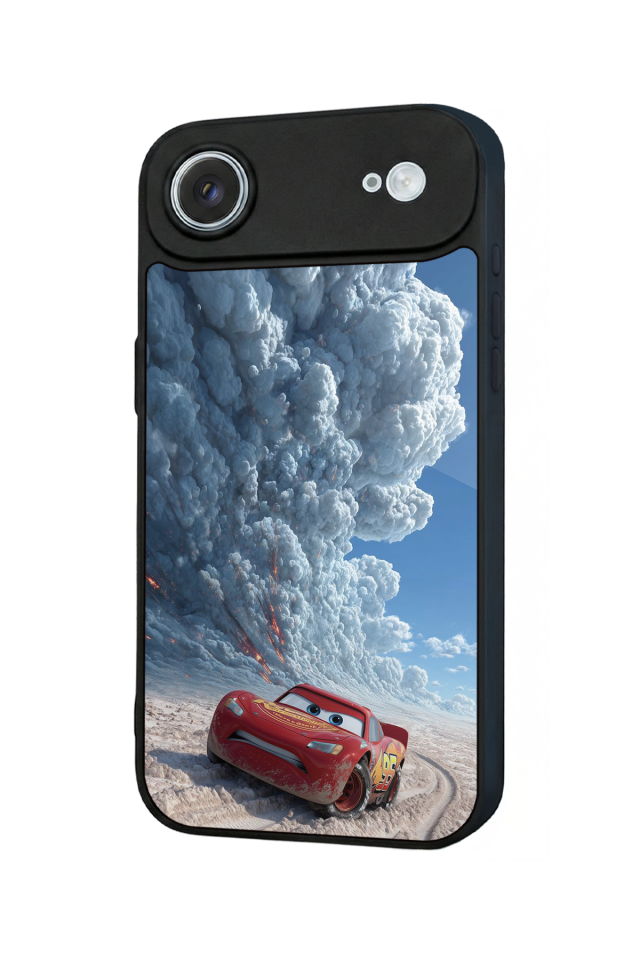 iPhone 17 Air Uyumlu Şimsek McQueen Tasarımlı Glossy Premium Kılıf