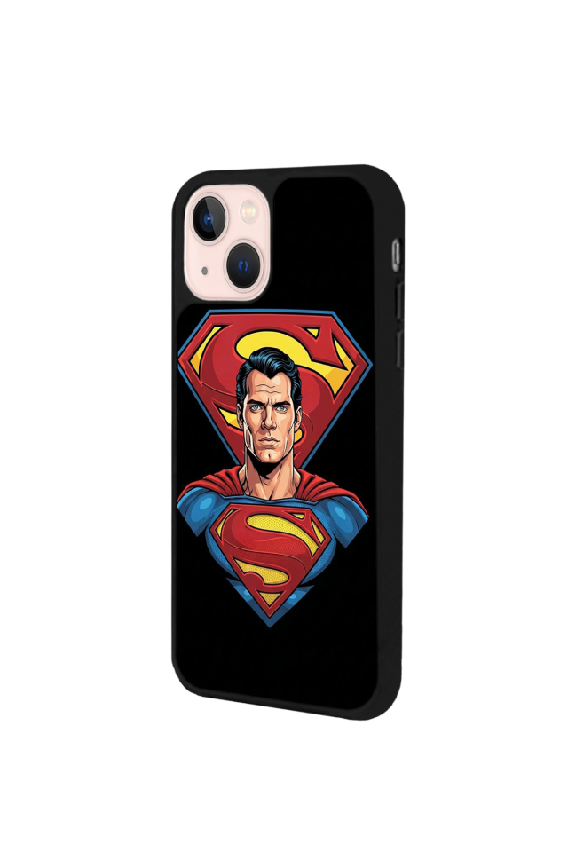 iPhone 13/14 Uyumlu Superman Tasarımlı Glossy Premium Kılıf