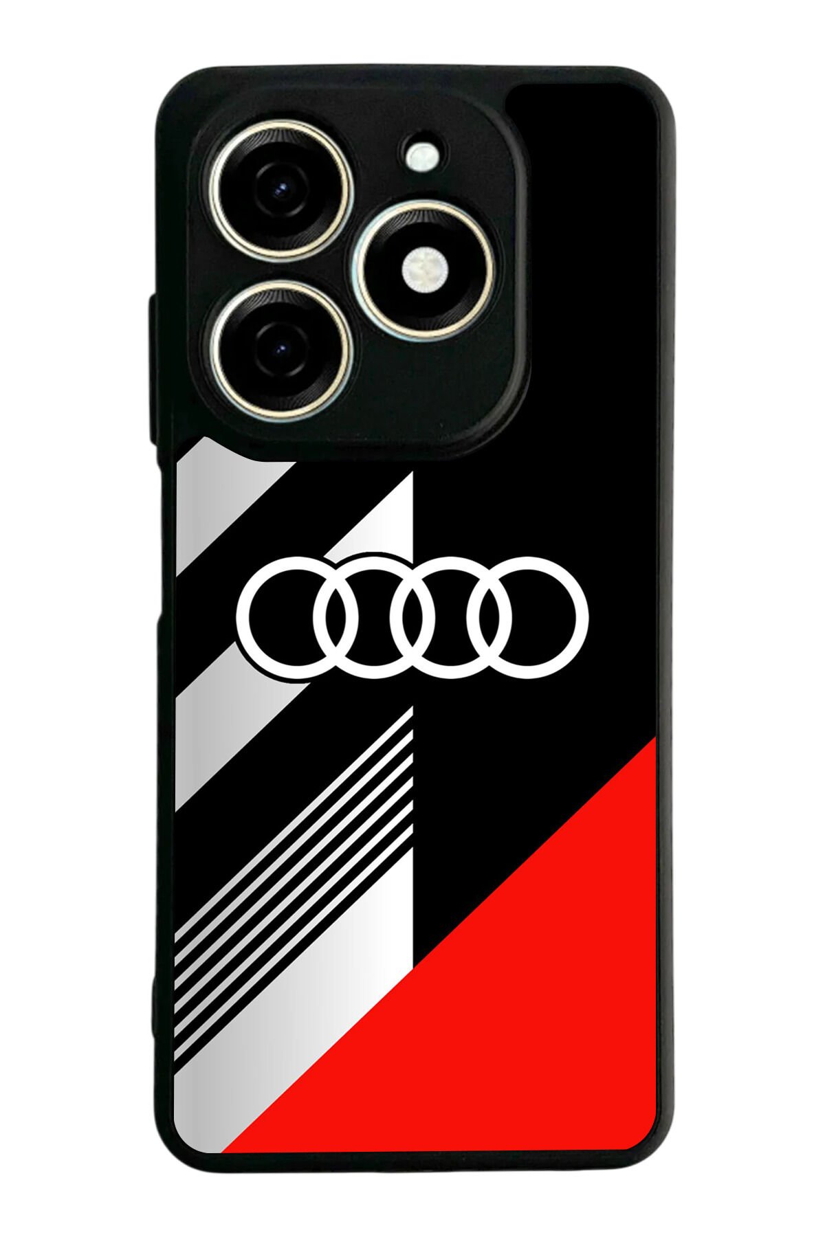 Tecno Spark 20/20C Uyumlu Audi Tasarımlı Glossy Premium Kılıf