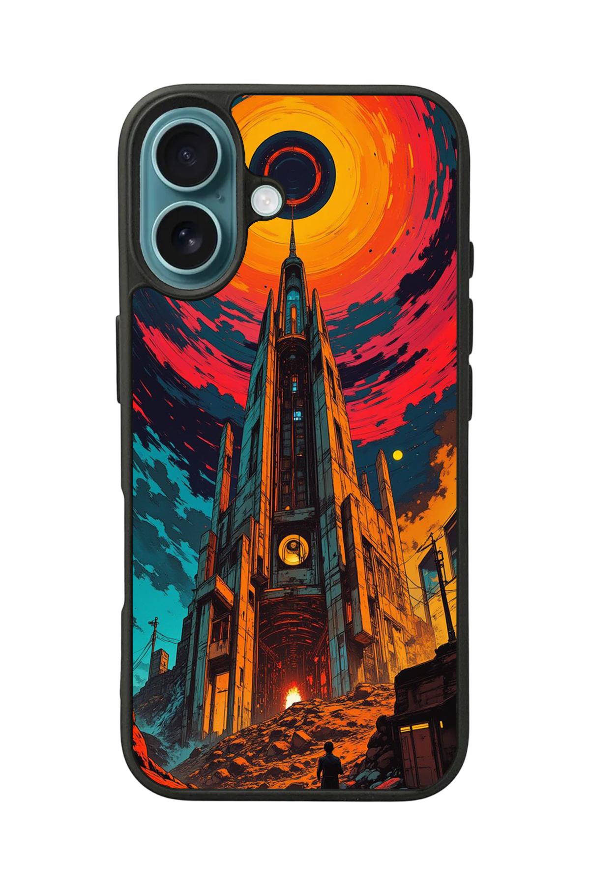 iPhone 16 Plus Uyumlu Abstract Tasarımlı Glossy Premium Kılıf