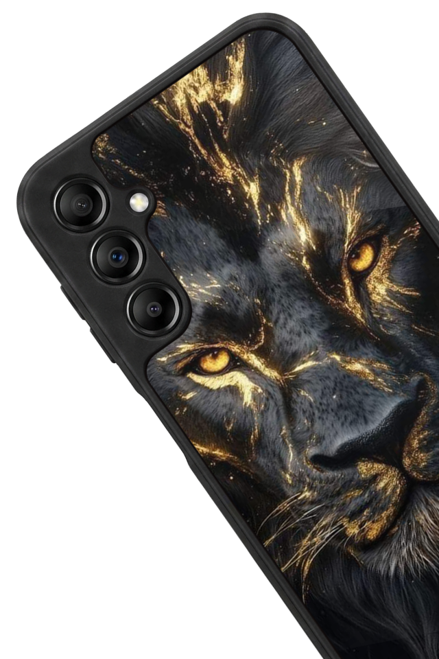 Samsung Galaxy A14 Uyumlu Aslan Tasarımlı Glossy Premium Kılıf