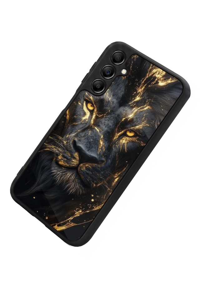 Samsung Galaxy A14 Uyumlu Aslan Tasarımlı Glossy Premium Kılıf