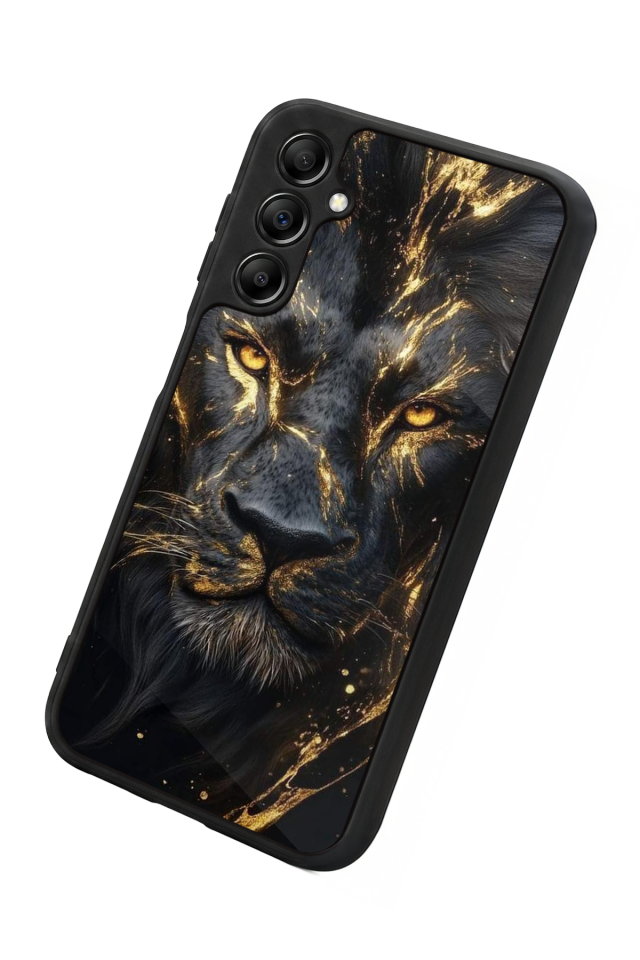 Samsung Galaxy A14 Uyumlu Aslan Tasarımlı Glossy Premium Kılıf