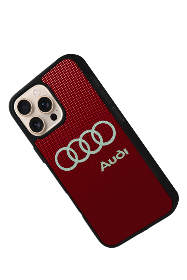 iPhone 14 Pro Uyumlu Audi Tasarımlı Glossy Premium Kılıf