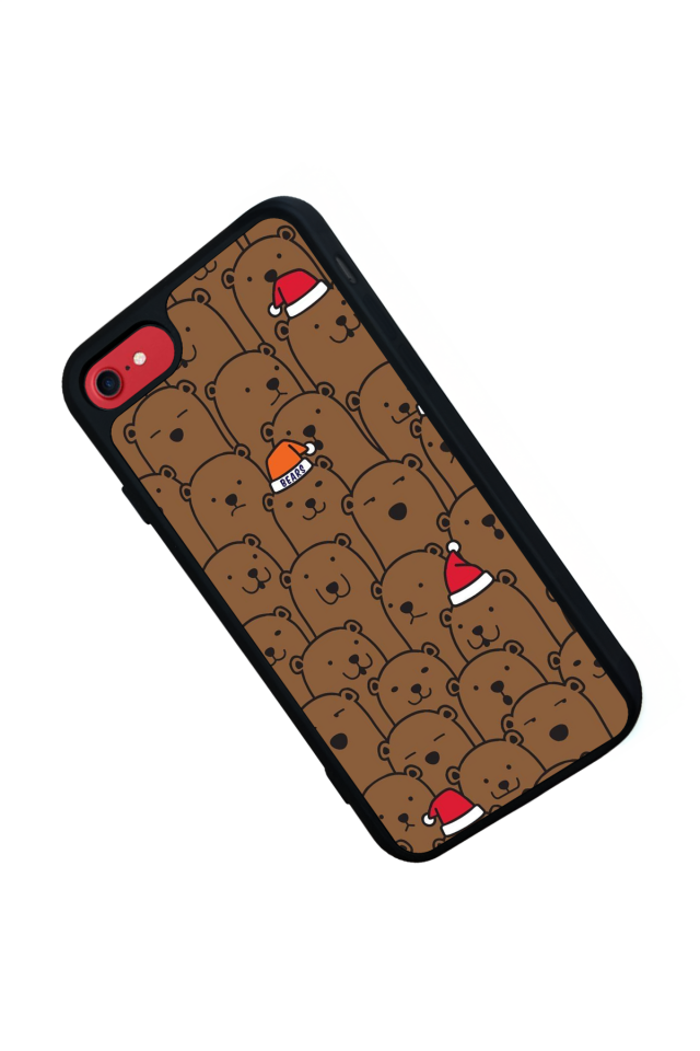 iPhone 7 Uyumlu Ayı Tasarımlı Glossy Premium Kılıf